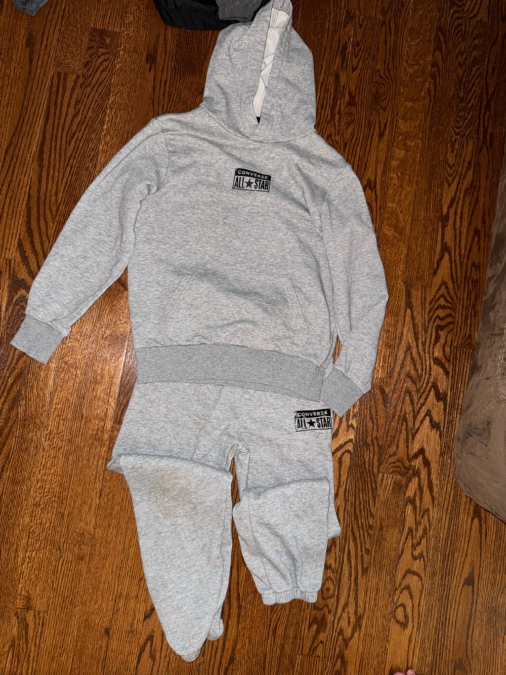 Converse Kids Light Gray Hoodie & Jogger Set